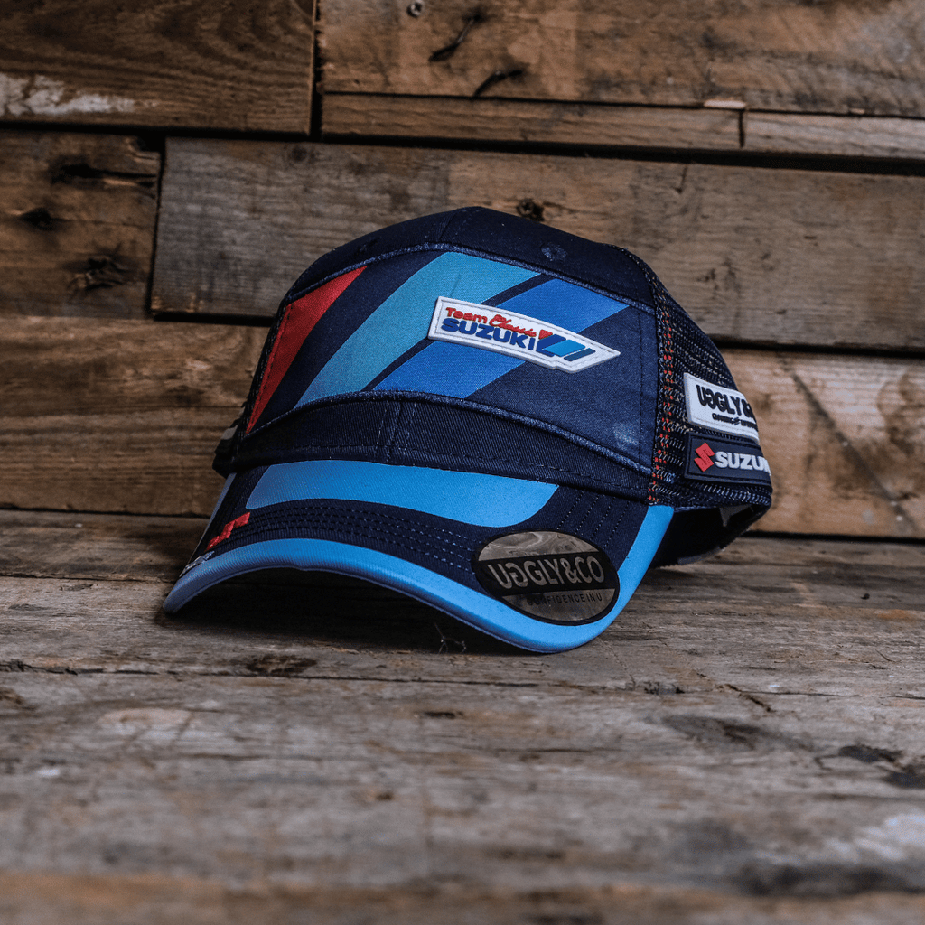 Uggly & Co Team Classic Suzuki Trucker Hat – Racing Mesh Cap