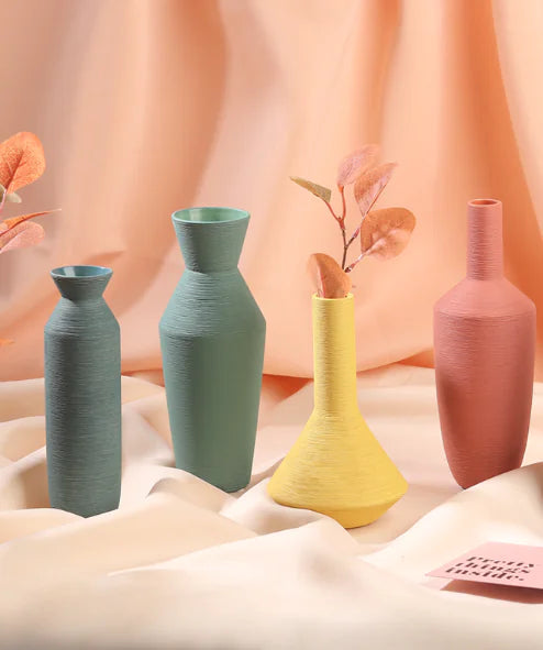 Modern Minimalist Ceramic Vase – Colorful Decorative Vases for Home