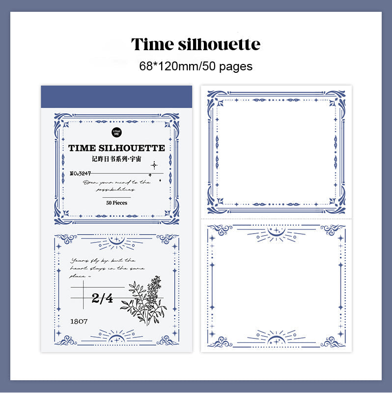 LuLuFun Studio Vintage Style Notepad – 50 Sheets Retro Journaling Paper