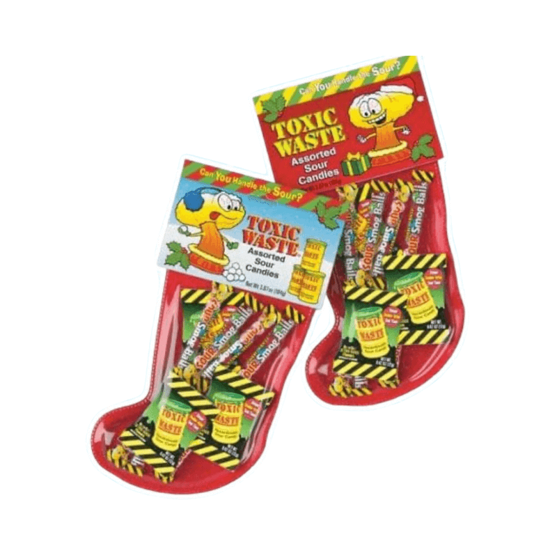Toxic Waste Sour Sweets Christmas Stocking – Extreme Sour Candy Gift