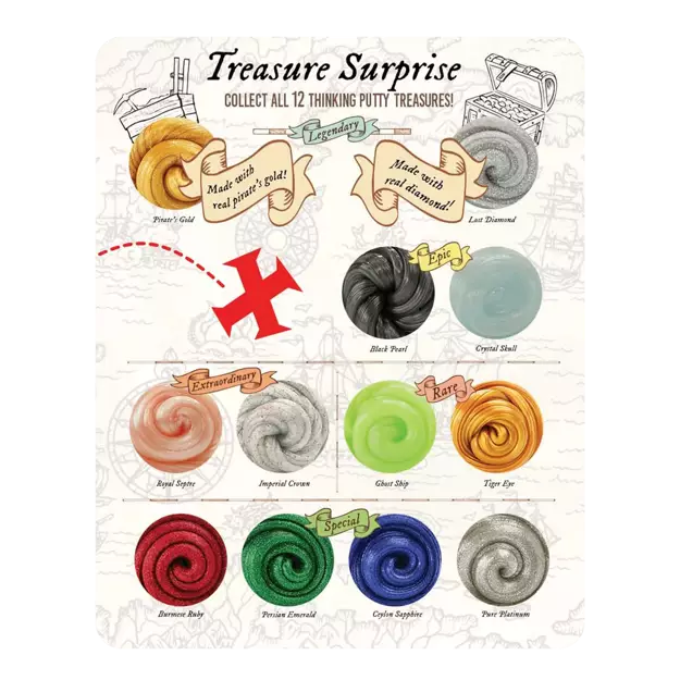 Crazy Aaron's Treasure Surprise Thinking Putty – Mystery Mini Tins