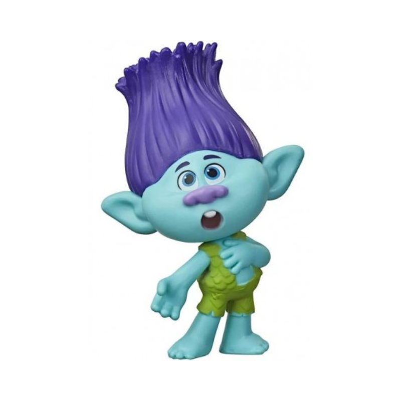 Trolls World Tour Branch Collectible Figure - Blue Toy by PoundFun