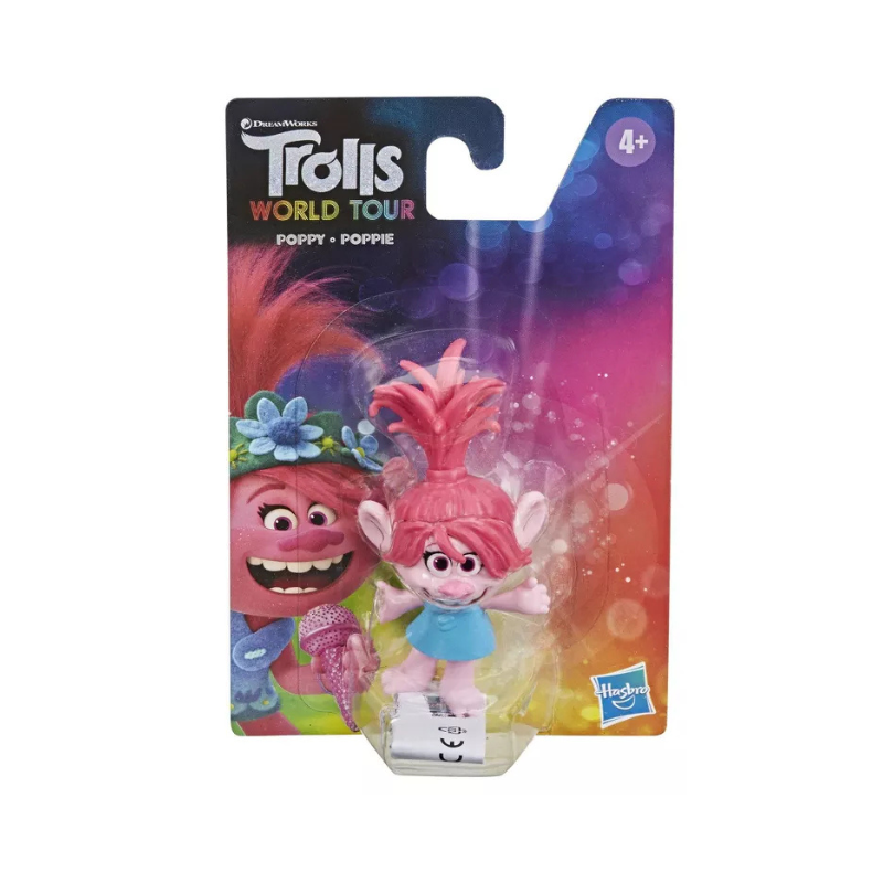 Trolls World Tour Poppy Figure - Pink Hair Collectible Toy by PoundFun