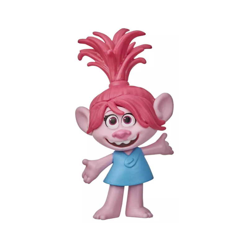 Trolls World Tour Poppy Figure - Pink Hair Collectible Toy by PoundFun