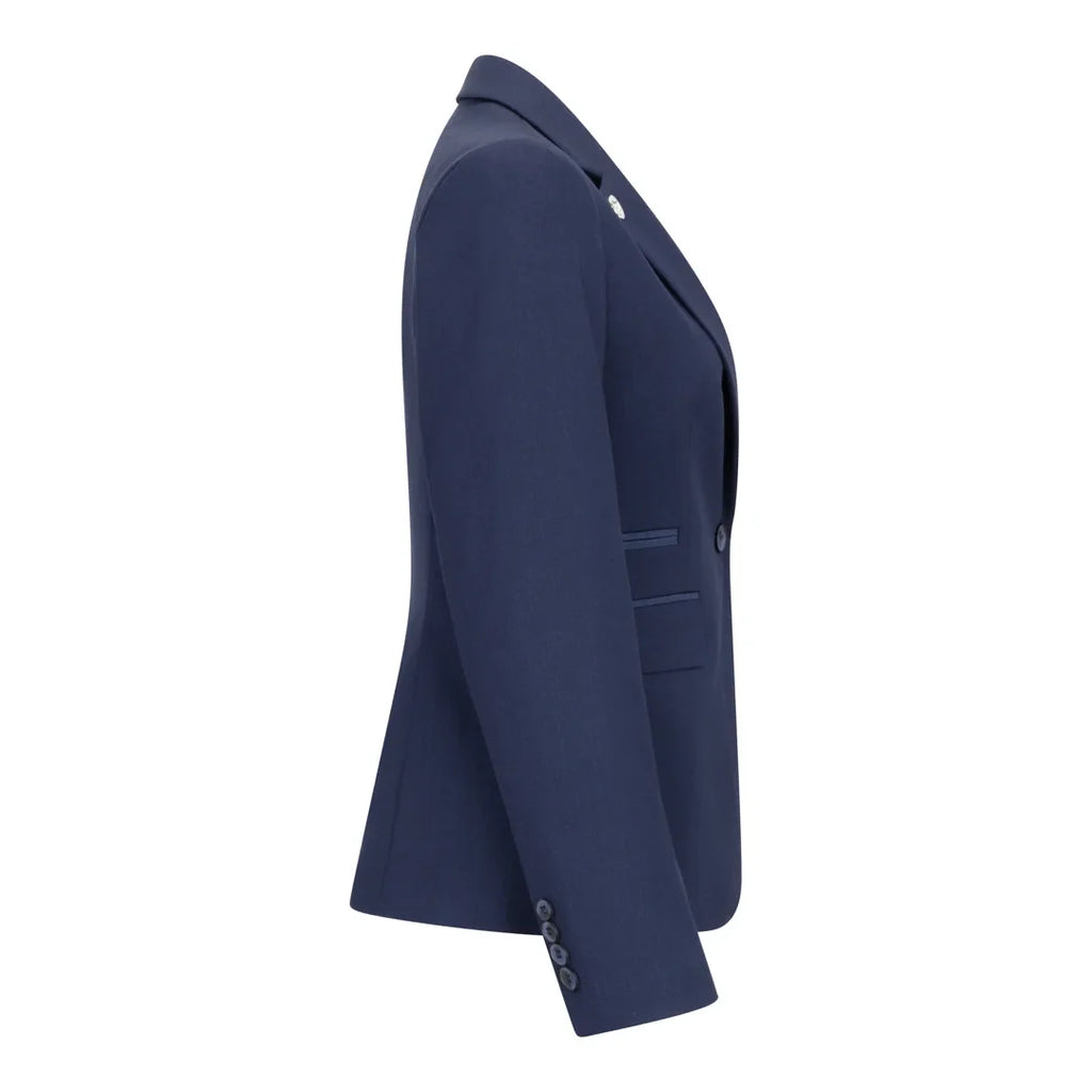 TPW-14 - Women's 3 Piece Plain Navy Blue Suit