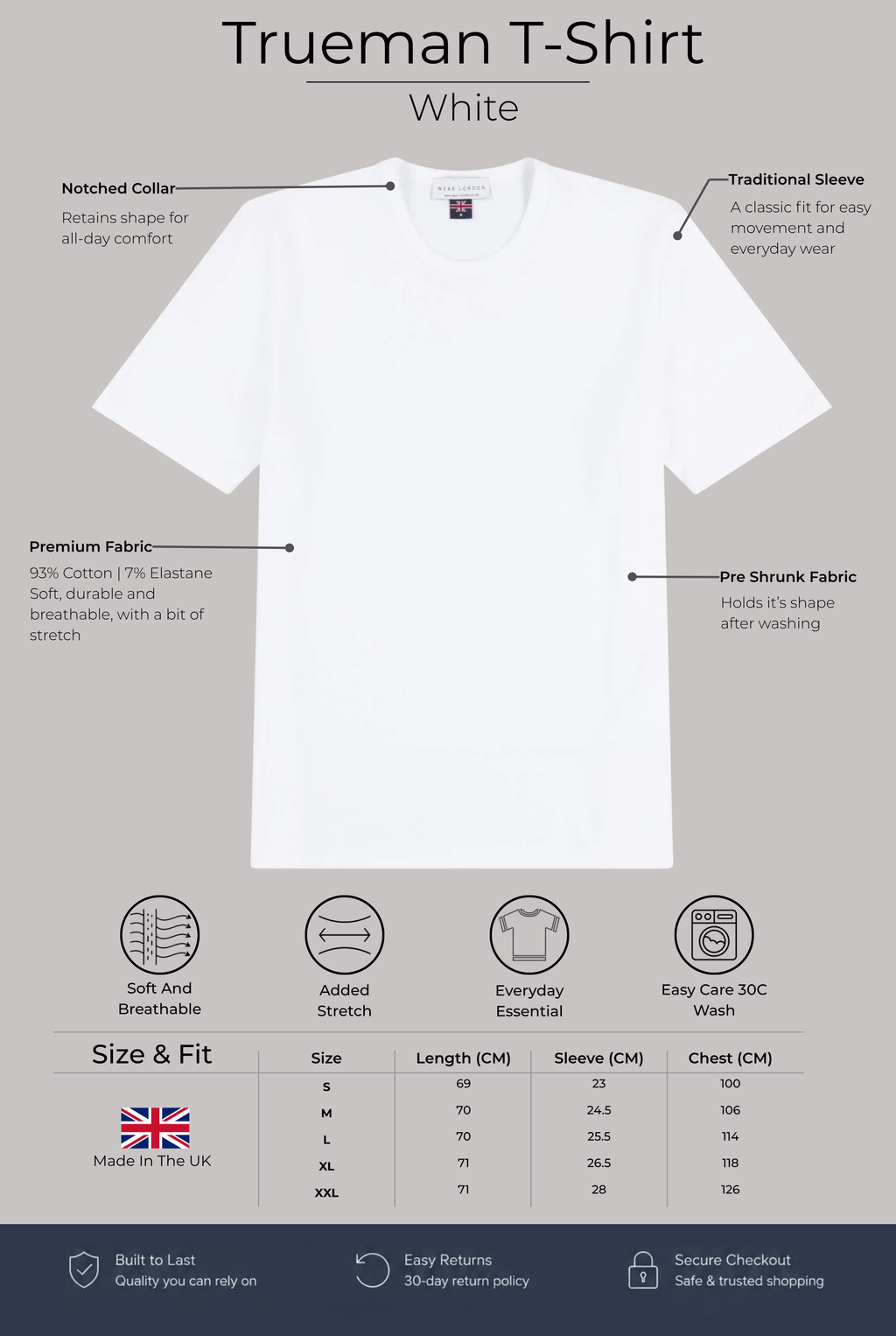 Trueman Regular Fit T-Shirt - White