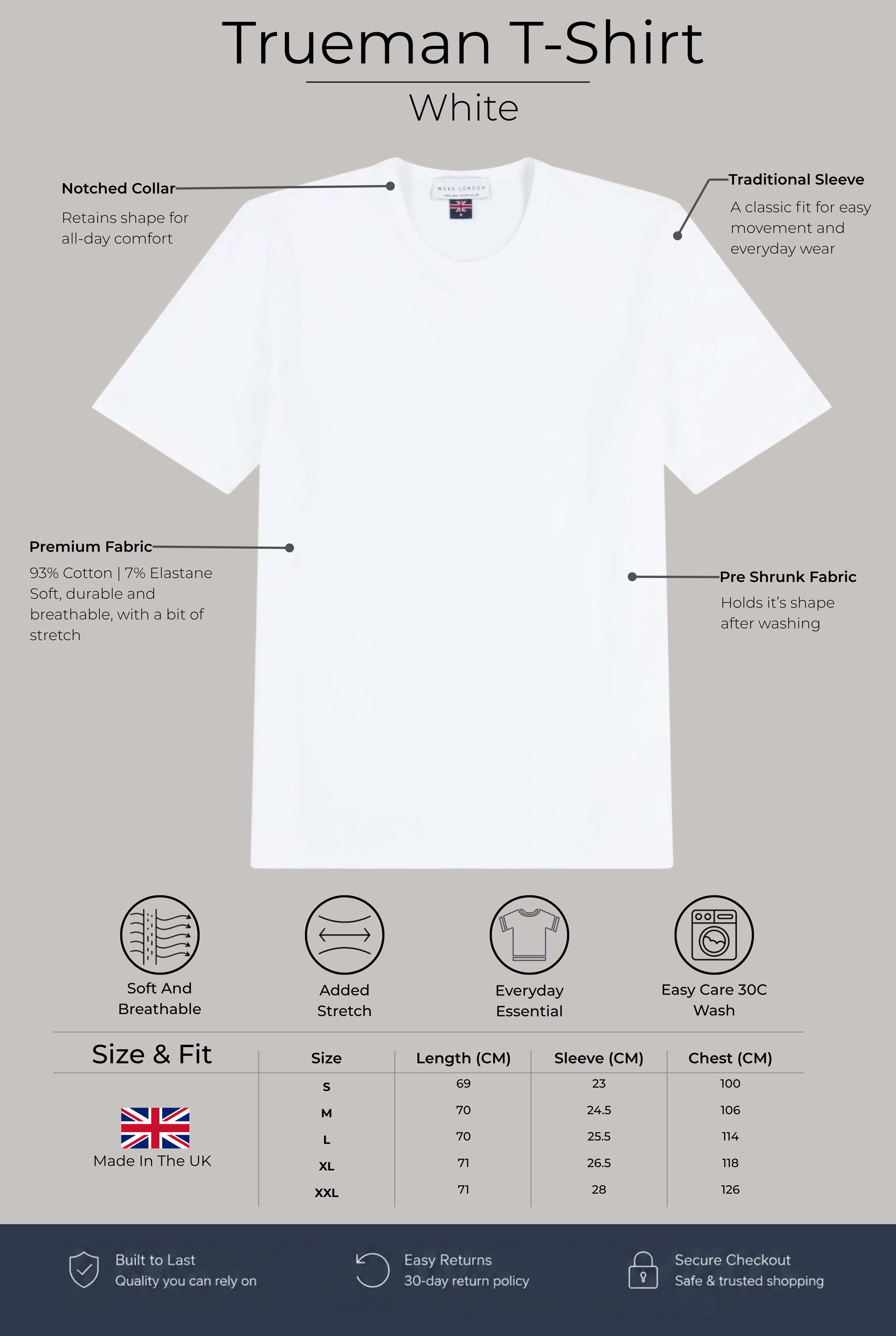 Trueman Regular Fit T-Shirt - White