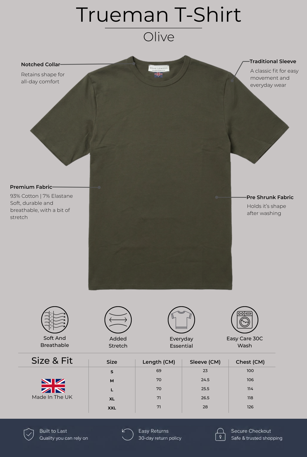 Trueman Regular Fit T-Shirt - Olive