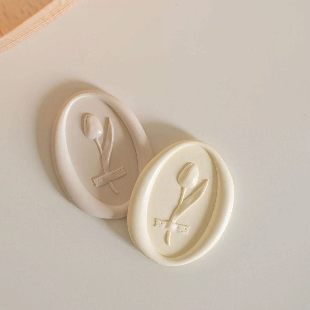 LuLuFun Studio Tulip Wax Seal Stamp – Custom Stationery Crafting Tool