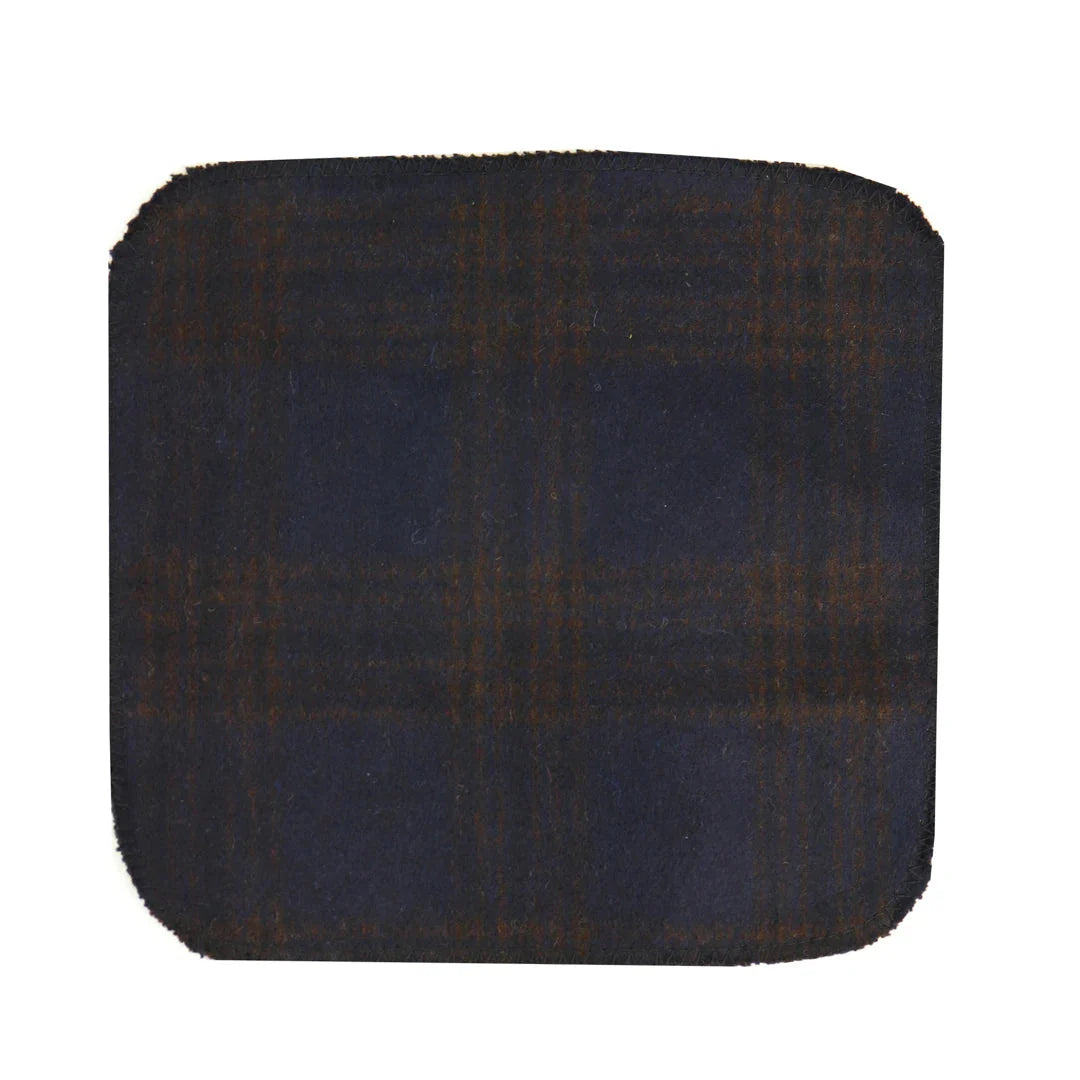 281 - Men's Herringbone Tweed Wool Tie & Hankerchief 2"
