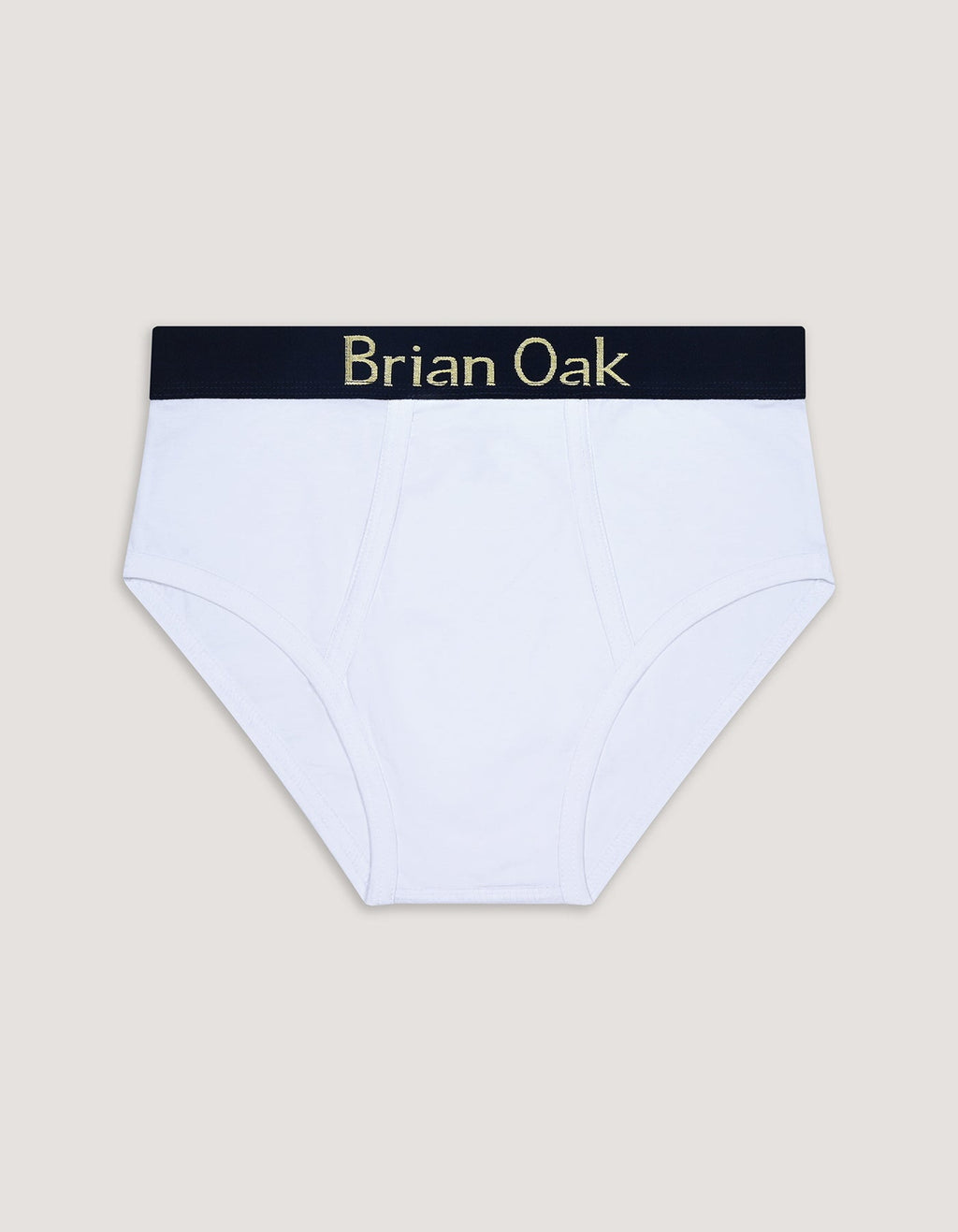 White Cotton Stretch Brief