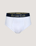 White Cotton Stretch Brief