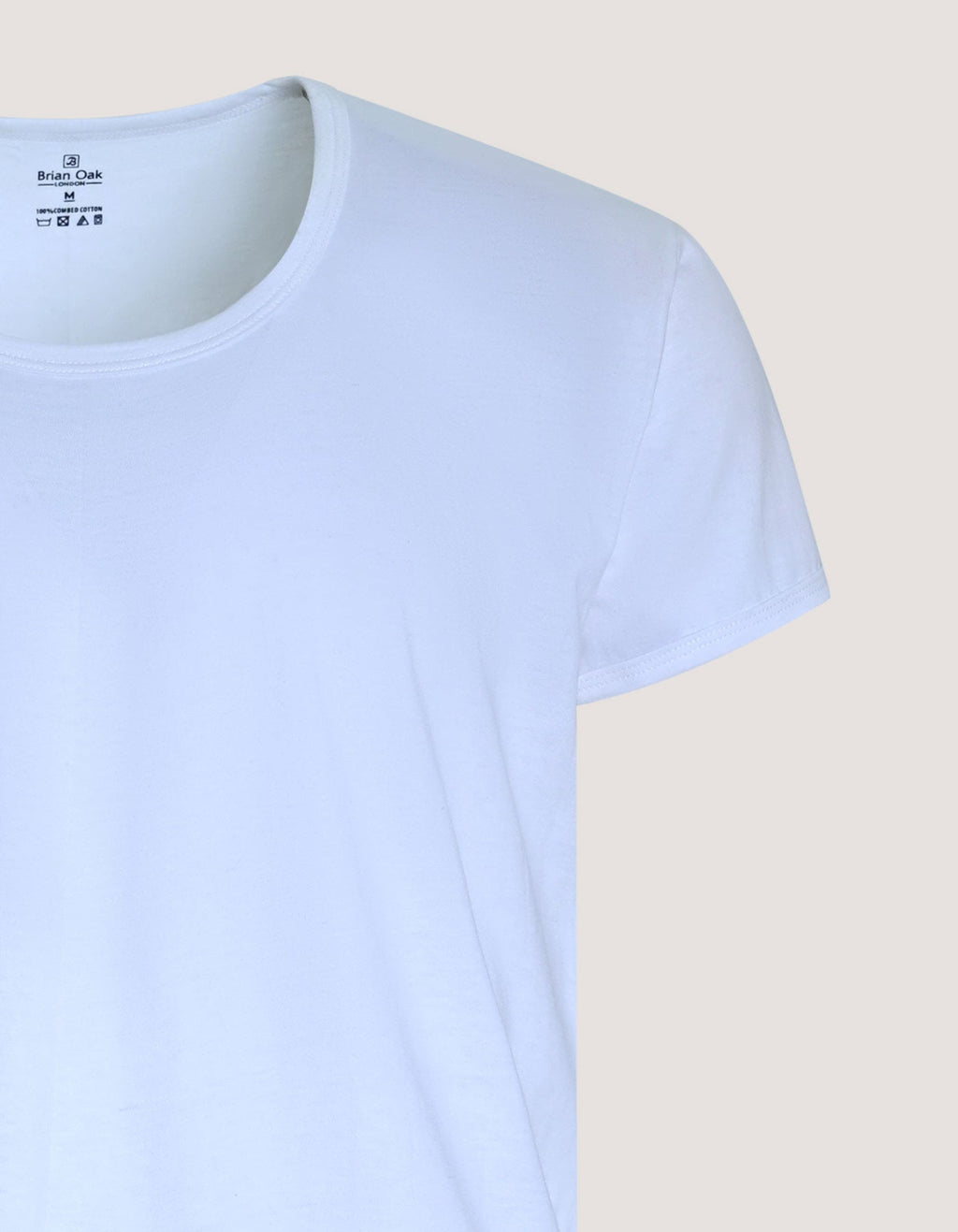 White Regular Fit 100% Cotton Half-Sleeve Cotton Vest