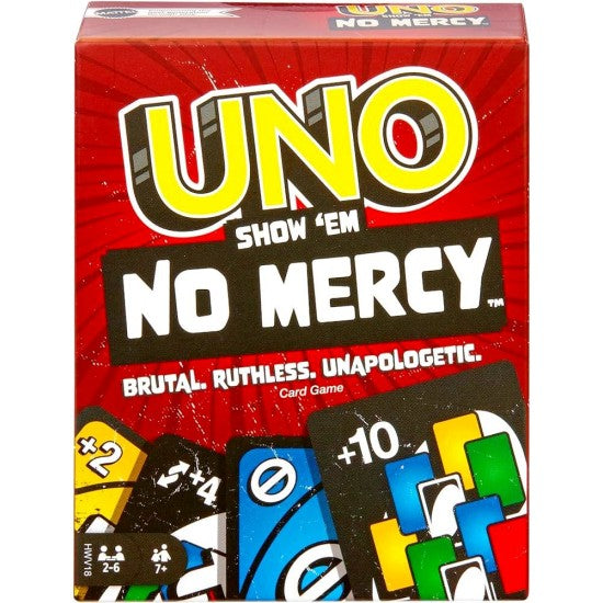 UNO! Show 'em No Mercy Card Game – Brutal Edition with 168 Cards