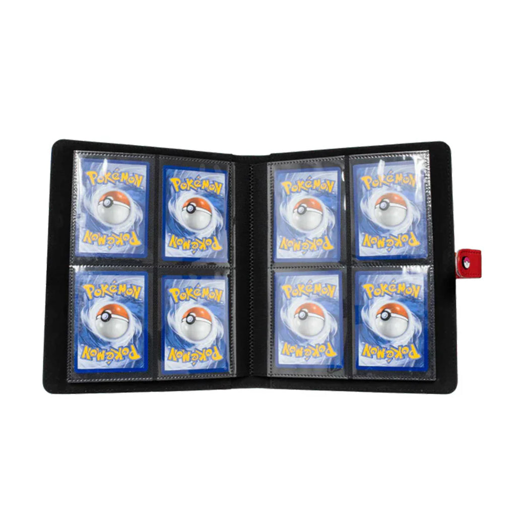 Pokémon Premium Snap Card Binder – Red Leatherette 4-Pocket Album
