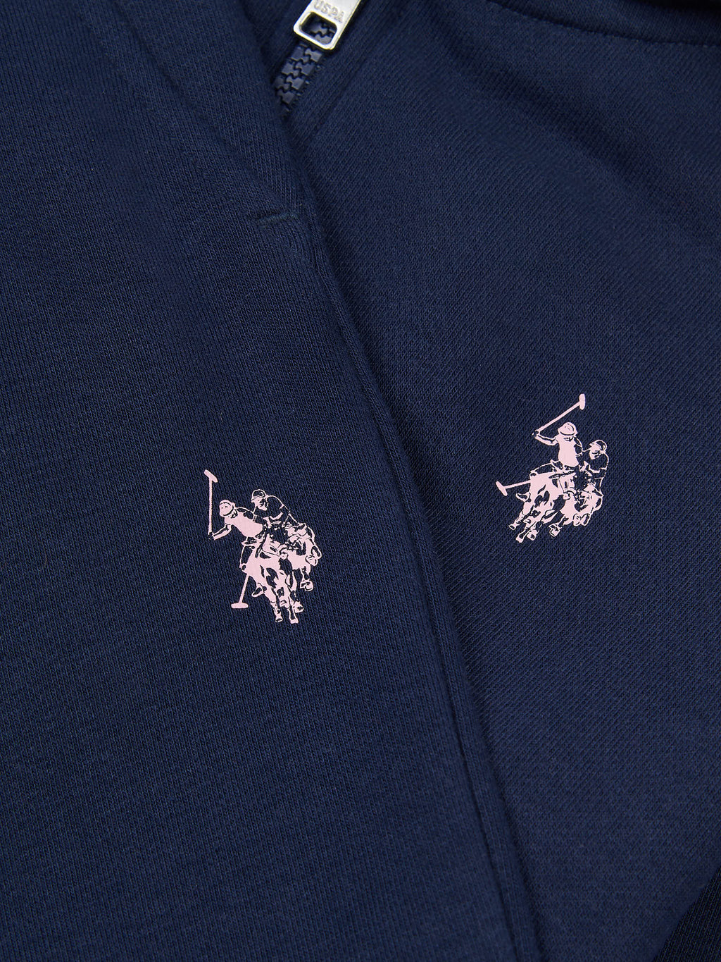 Girls Zip Hoodie & Relaxed Fit Jogger Set in Navy Iris