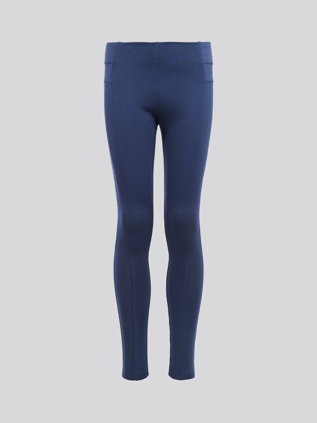 Girls Elastic Waistband Leggings Navy Iris