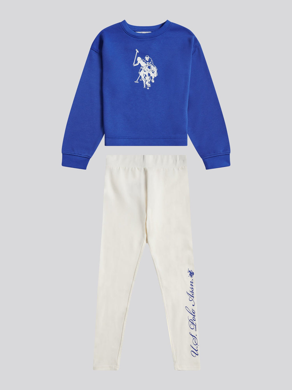 Girls Graphic Boxy Sweat & Legging Set Dazzling Blue