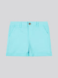 Boys Garment Dye Chino Shorts in Blue Radiance