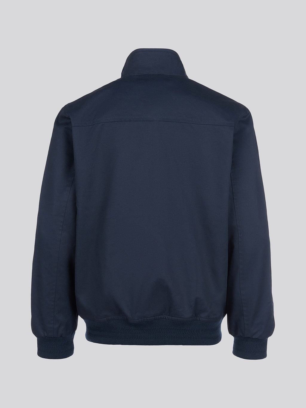 Boys Cotton Twill Harrington Jacket in Dark Sapphire Navy / Haute Red DHM