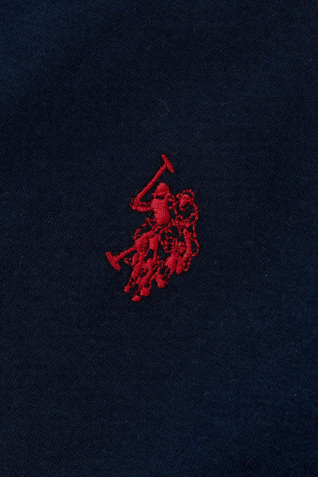 Boys Double Horsemen T- Shirt in Dark Sapphire Navy / Haute Red DHM
