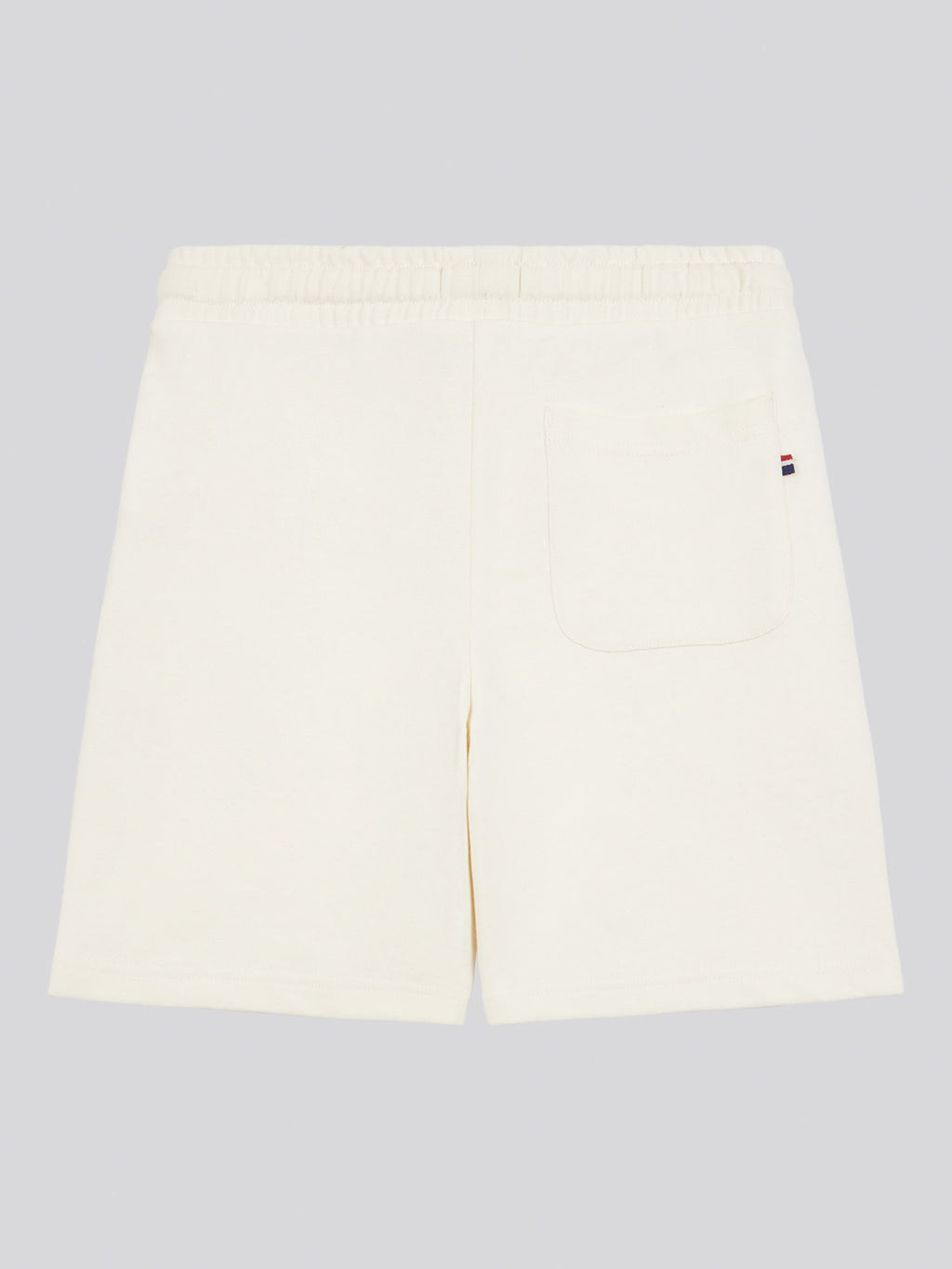 Boys Double Horsemen Sweat Short in Whisper White