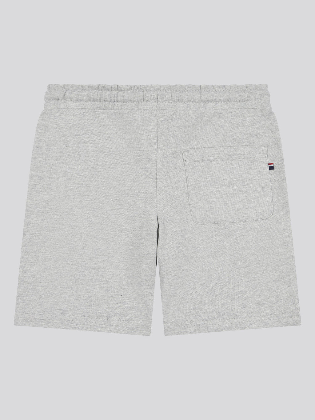 Boys Double Horsemen Sweat Short in Mid Grey Marl