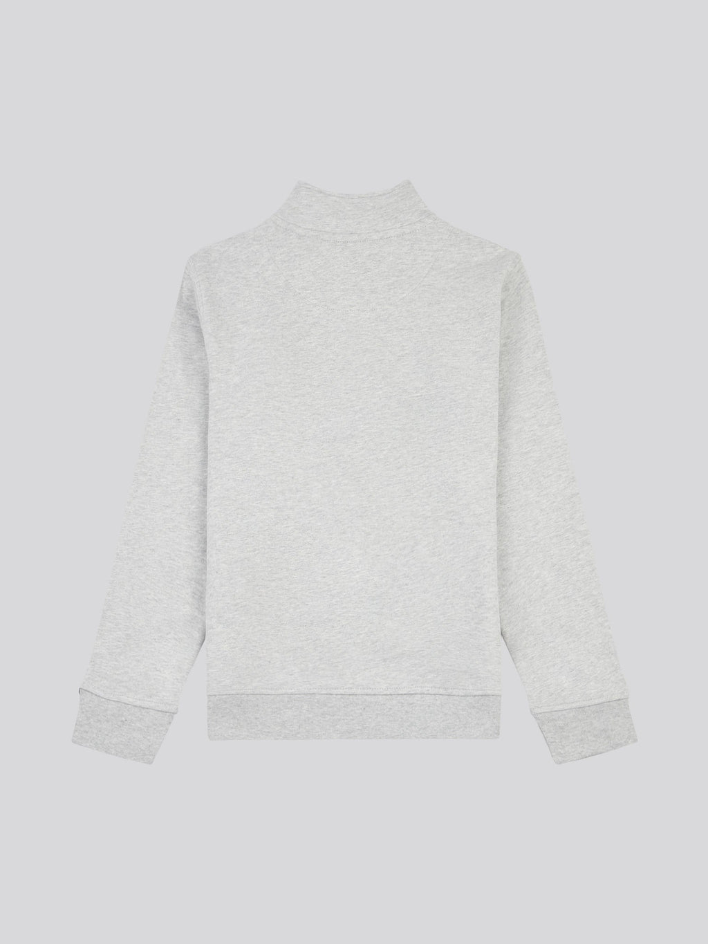 Boys Double Horsemen 1/4 Zip in Mid Grey Marl