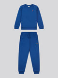 Boys Double Horsemen Crew & Jogger Set in Navy Peony