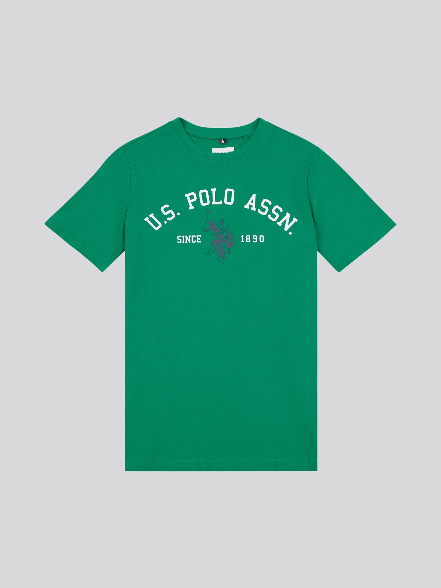 Boys Signature Arch Print T-Shirt in Lush Meadow