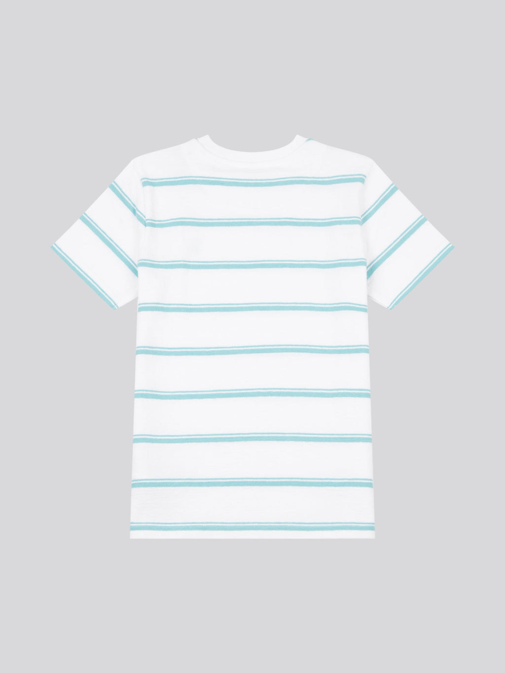 Boys Terry Stripe T-Shirt in Bright White