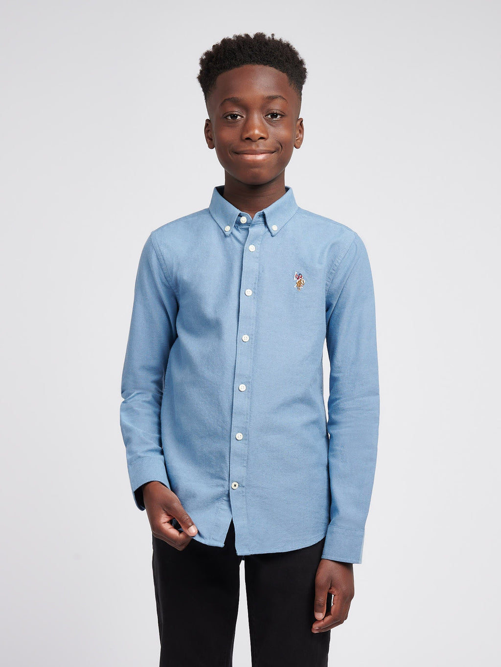 Boys Oxford Shirt in Vintage Indigo