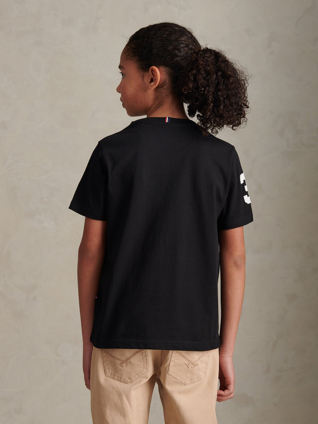 Boys Player 3 T-Shirt Black Bright White DHM