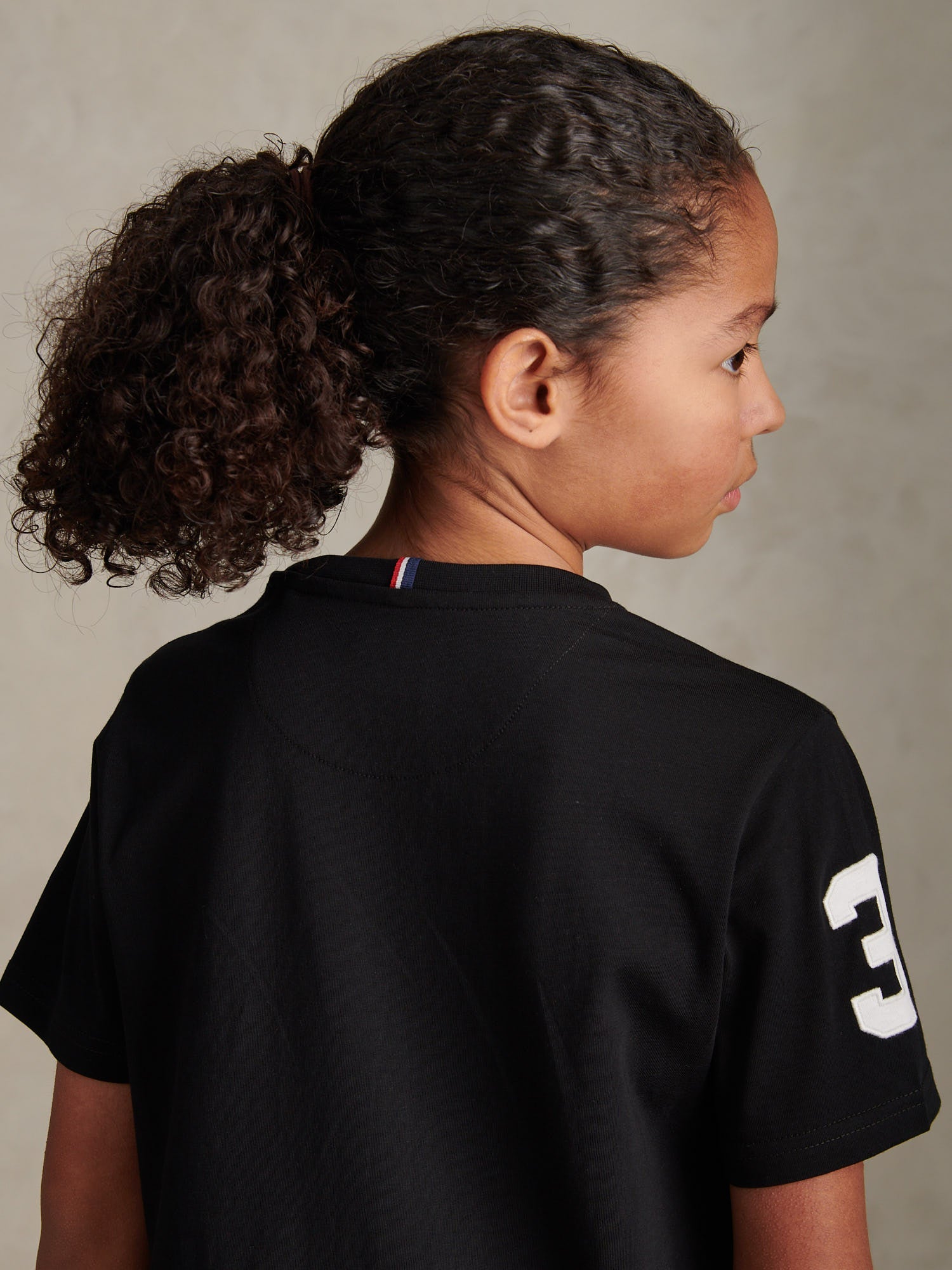 Boys Player 3 T-Shirt Black Bright White DHM