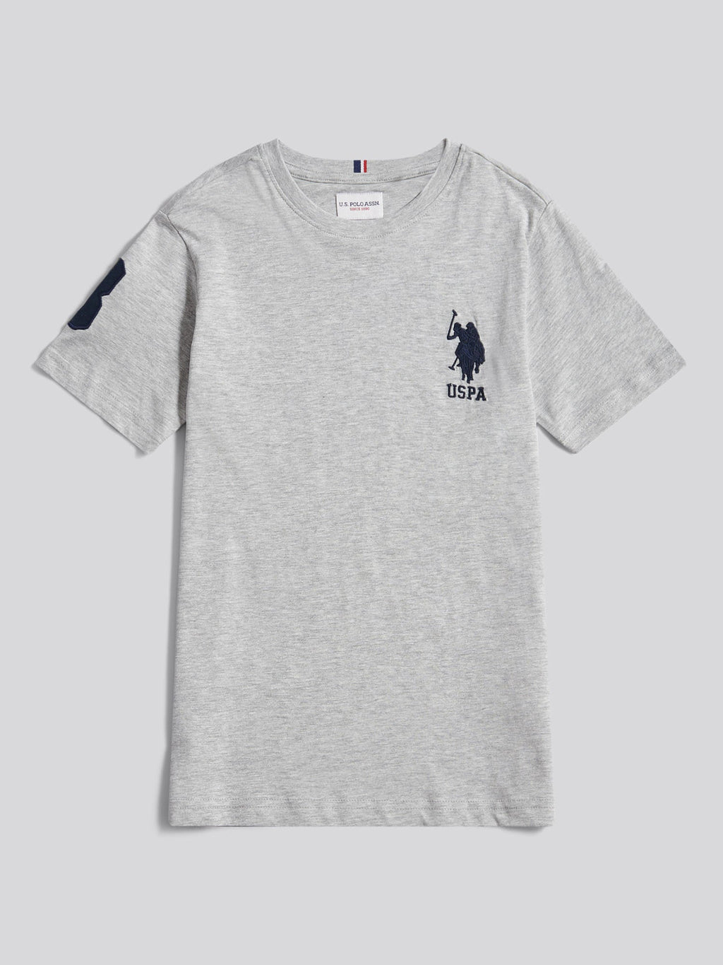 Boys Player 3 T-Shirt Mid Grey Marl