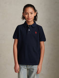 Boys Double Horsemen Polo Shirt Dark Sapphire Navy / Haute Red DHM