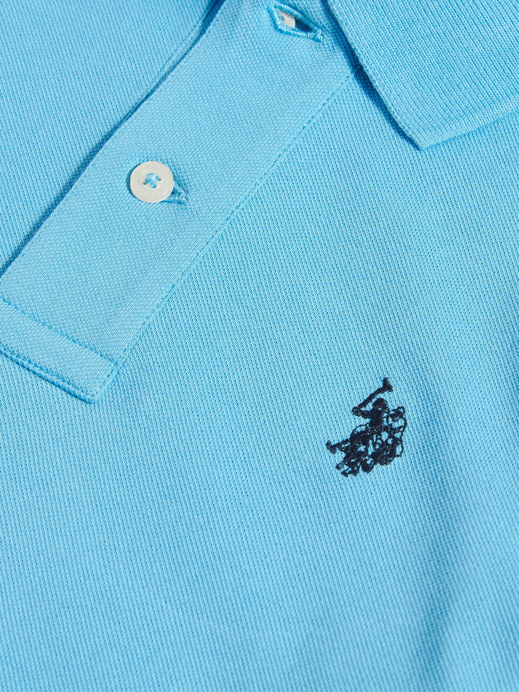 Boys Double Horsemen Polo Shirt Heritage Blue