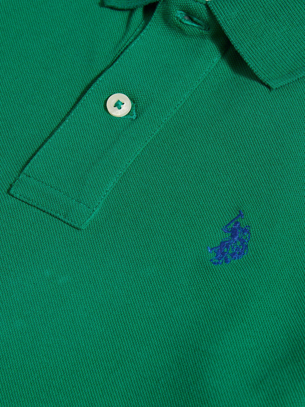 Boys Double Horsemen Polo Shirt Lush Meadow
