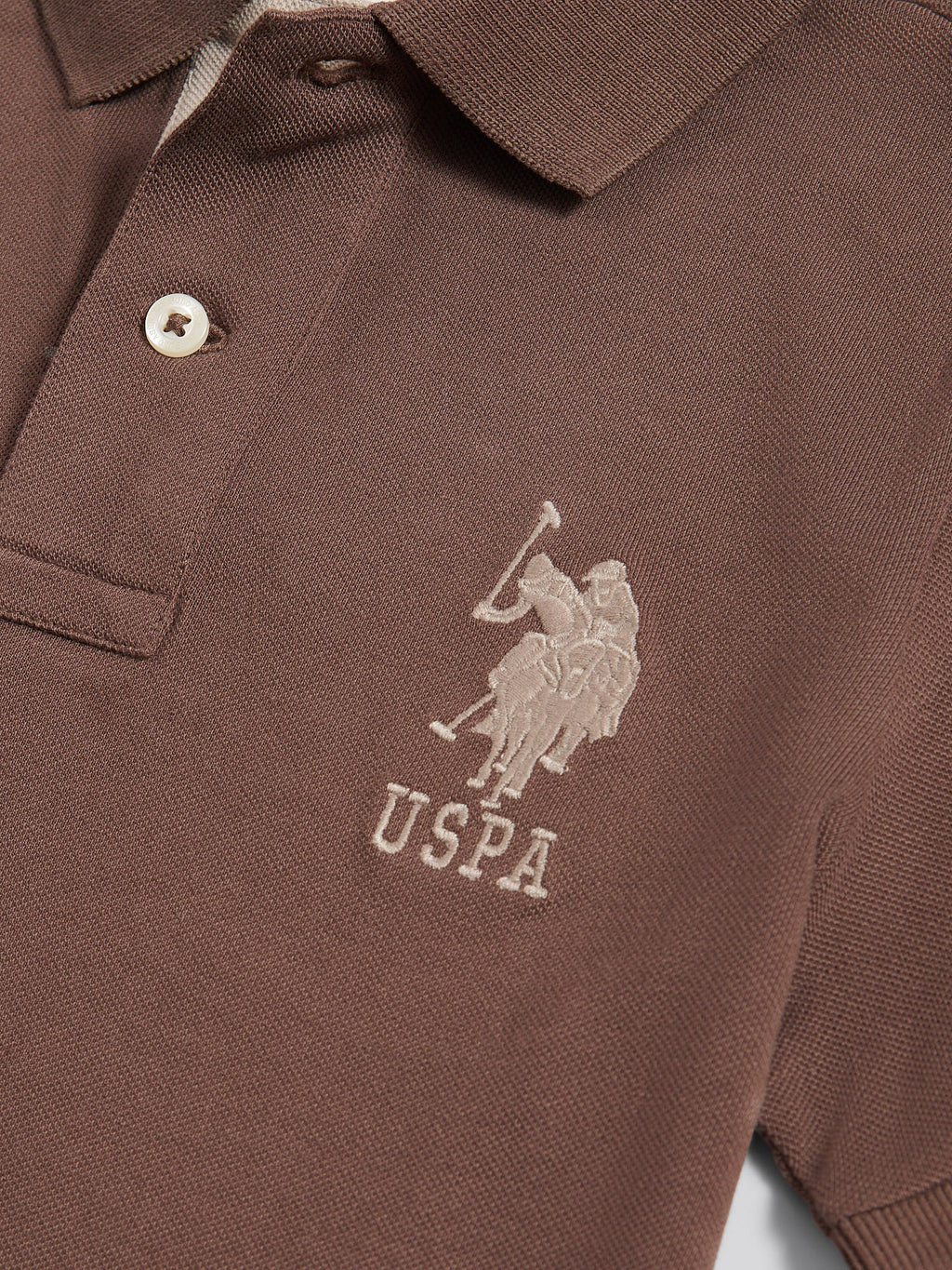 Boys Player 3 Polo Shirt Chocolate Martini