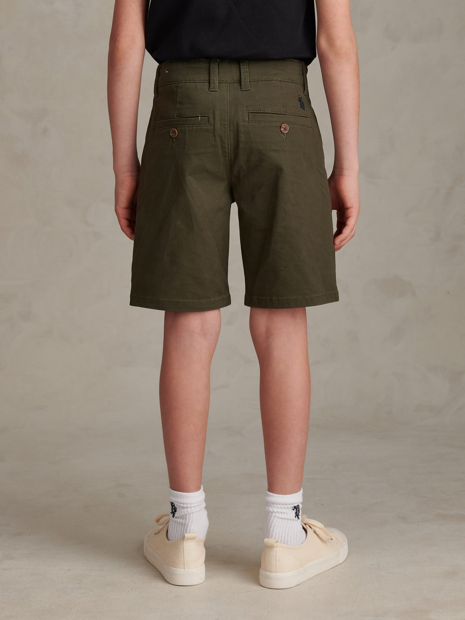 Boys Classic Chino Short Forest Night