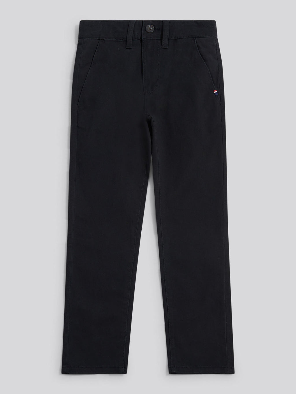 Boys Classic Chino in Black Bright White DHM