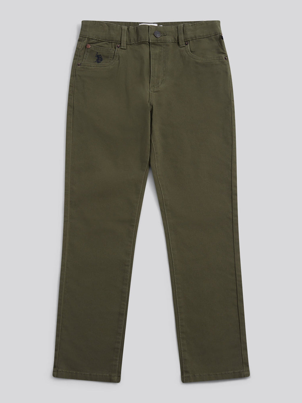 Boys Core 5 Pocket Trouser in Forest Night