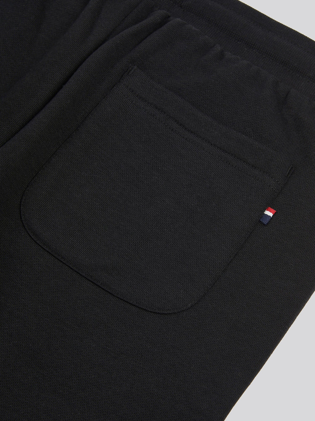 Boys Double Horsemen Jogger in Black Bright White DHM