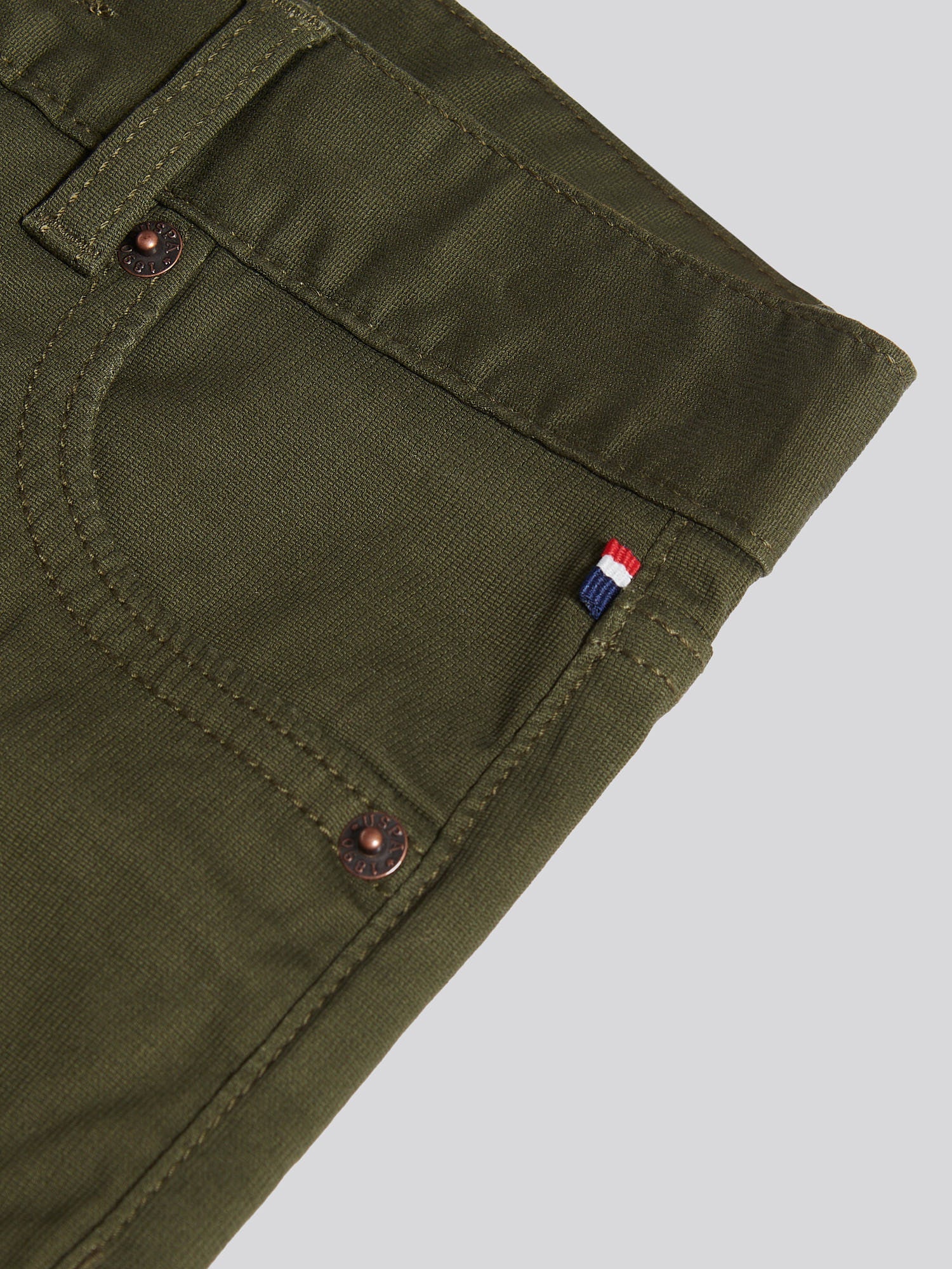 Boys Bedford Cord 5 Pocket Trouser in Forest Night