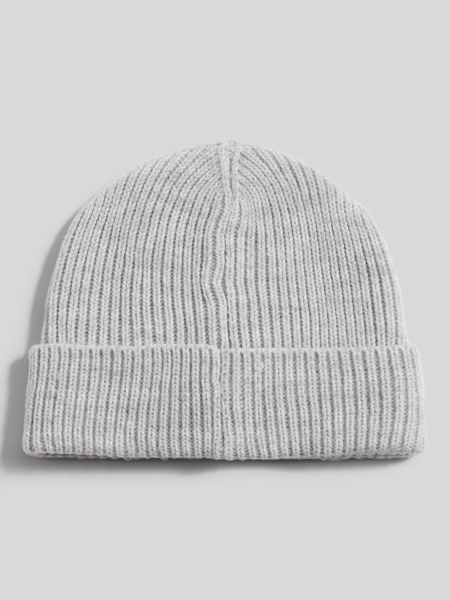 Boys Signature Double Horsemen Knit Beanie in Mid Grey Marl