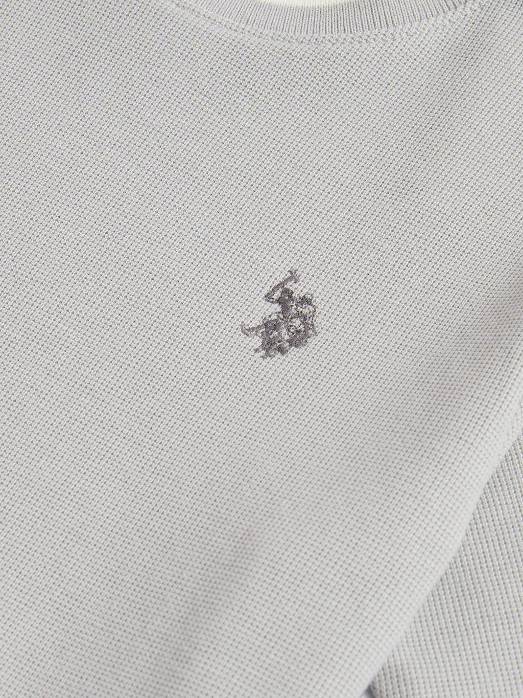 Boys Knit Texture T-Shirt in High Rise