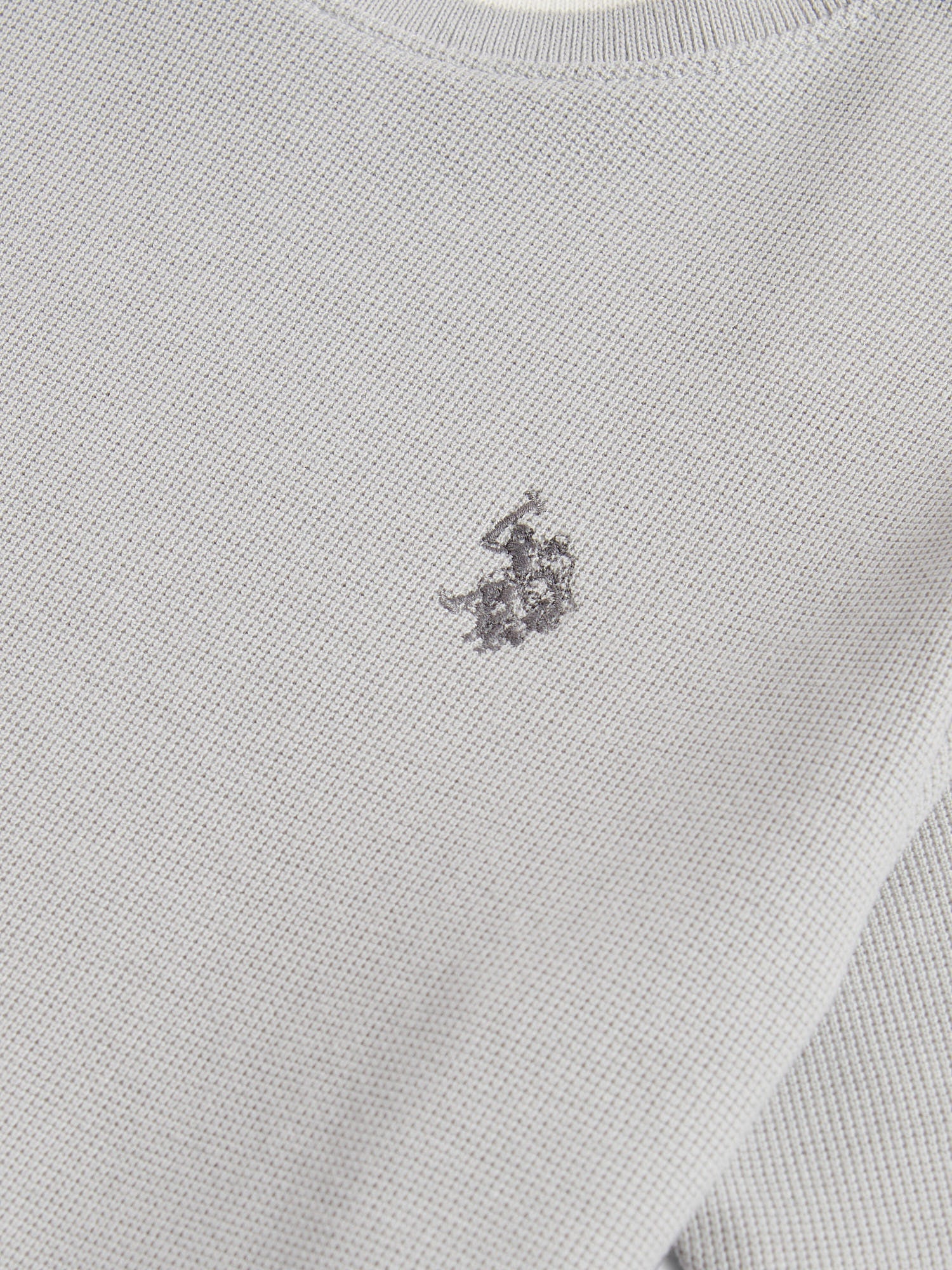 Boys Knit Texture T-Shirt in High Rise