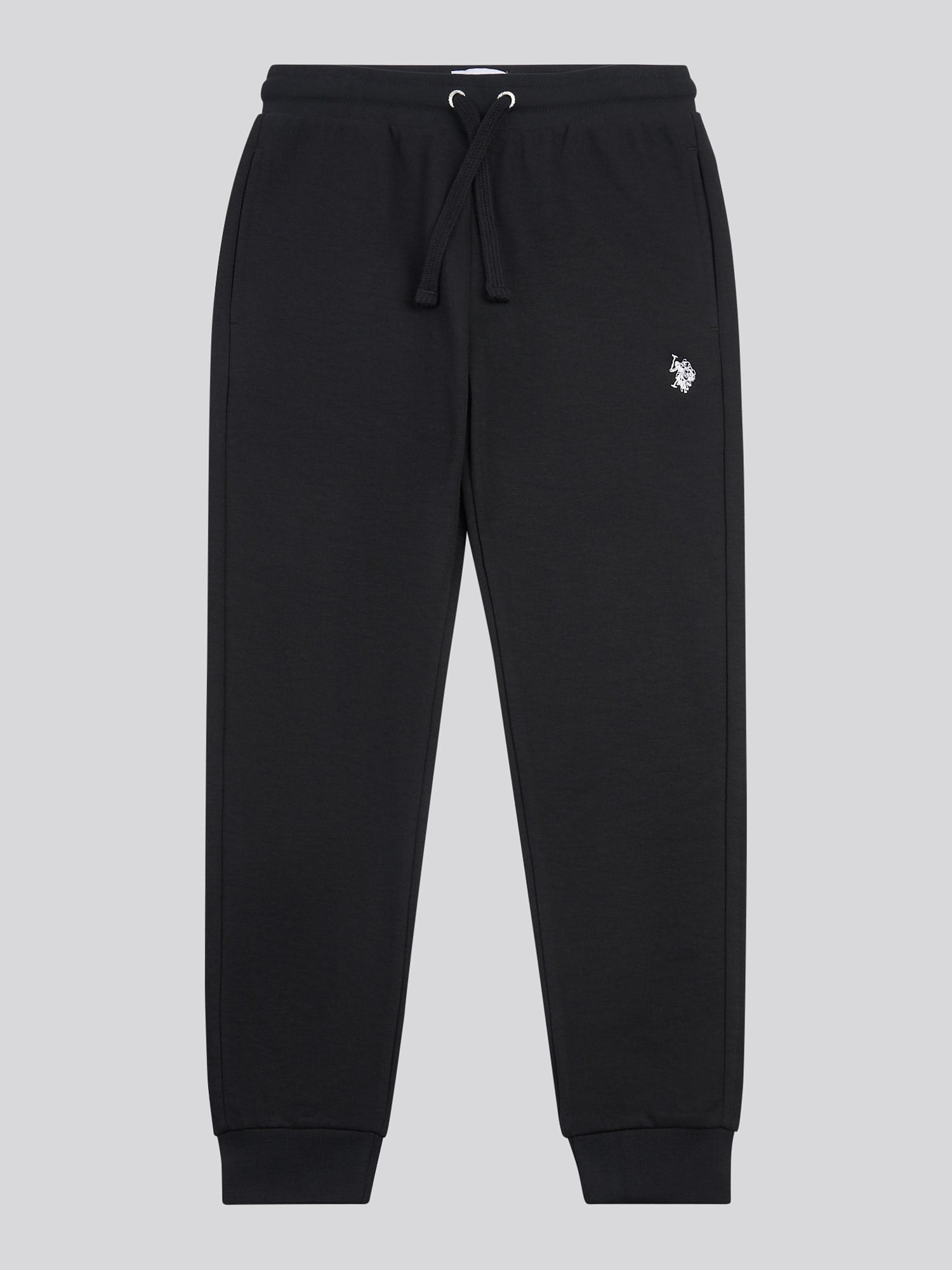 Boys Double Horsemen Loopback Jogger Black Bright White DHM