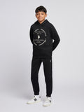 Boys Circle Graphic Hoodie & Jogger Set in Black
