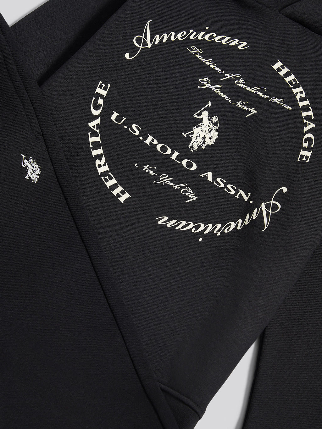 Boys Circle Graphic Hoodie & Jogger Set in Black